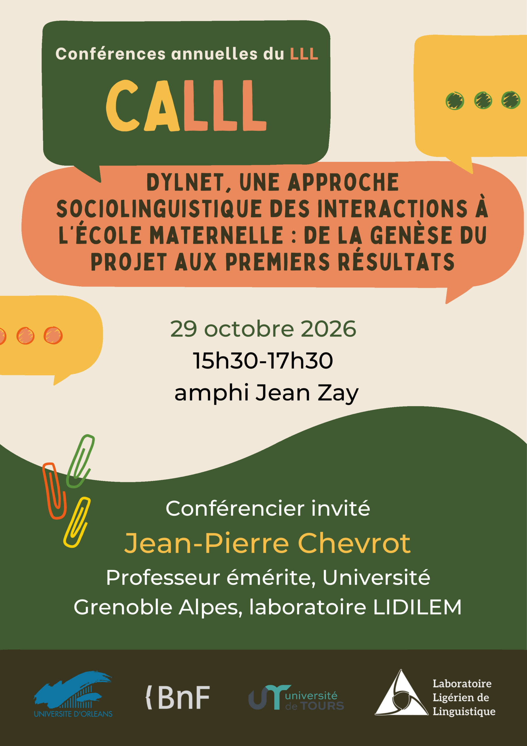 affiche séminaire CALLL du 29 octobre 2026